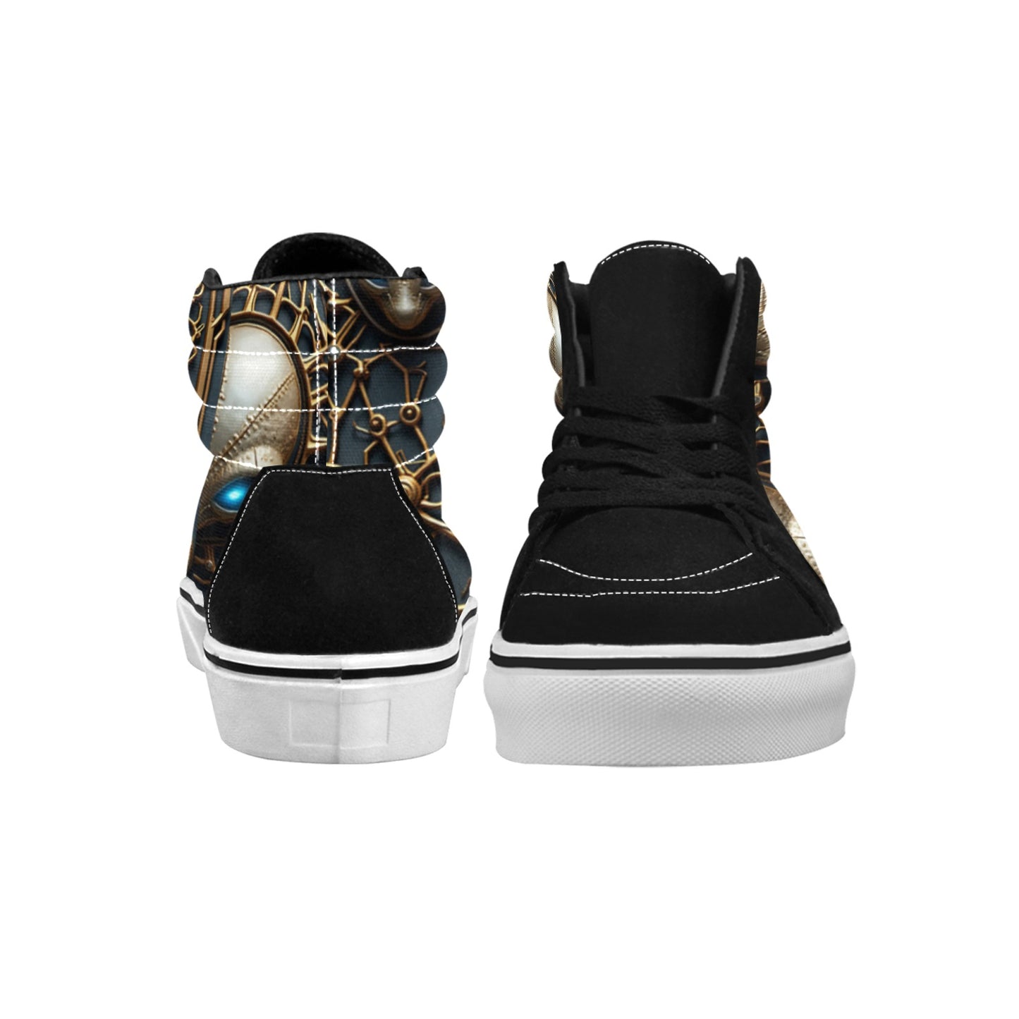 Galactical Steppers #1 High Top Men's High Top Canvas Shoes