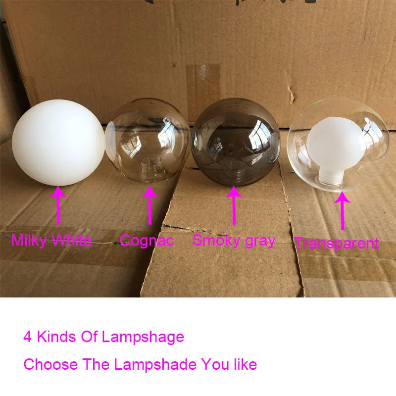 Modern LED Pendant Gold Light Glass Ball 11 Heads Hanging Lamp for Kitchen Living Dining Room