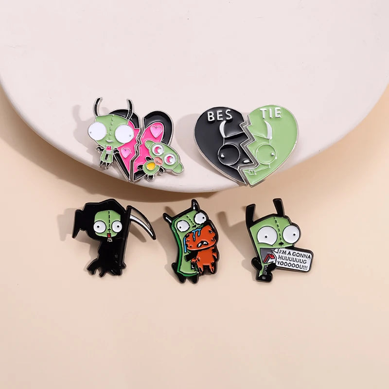 Alien Invader Zim Collection Enamel Pins