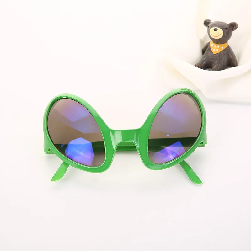 Funny Alien Glasses Men Woman Fashion Rainbow Lenses