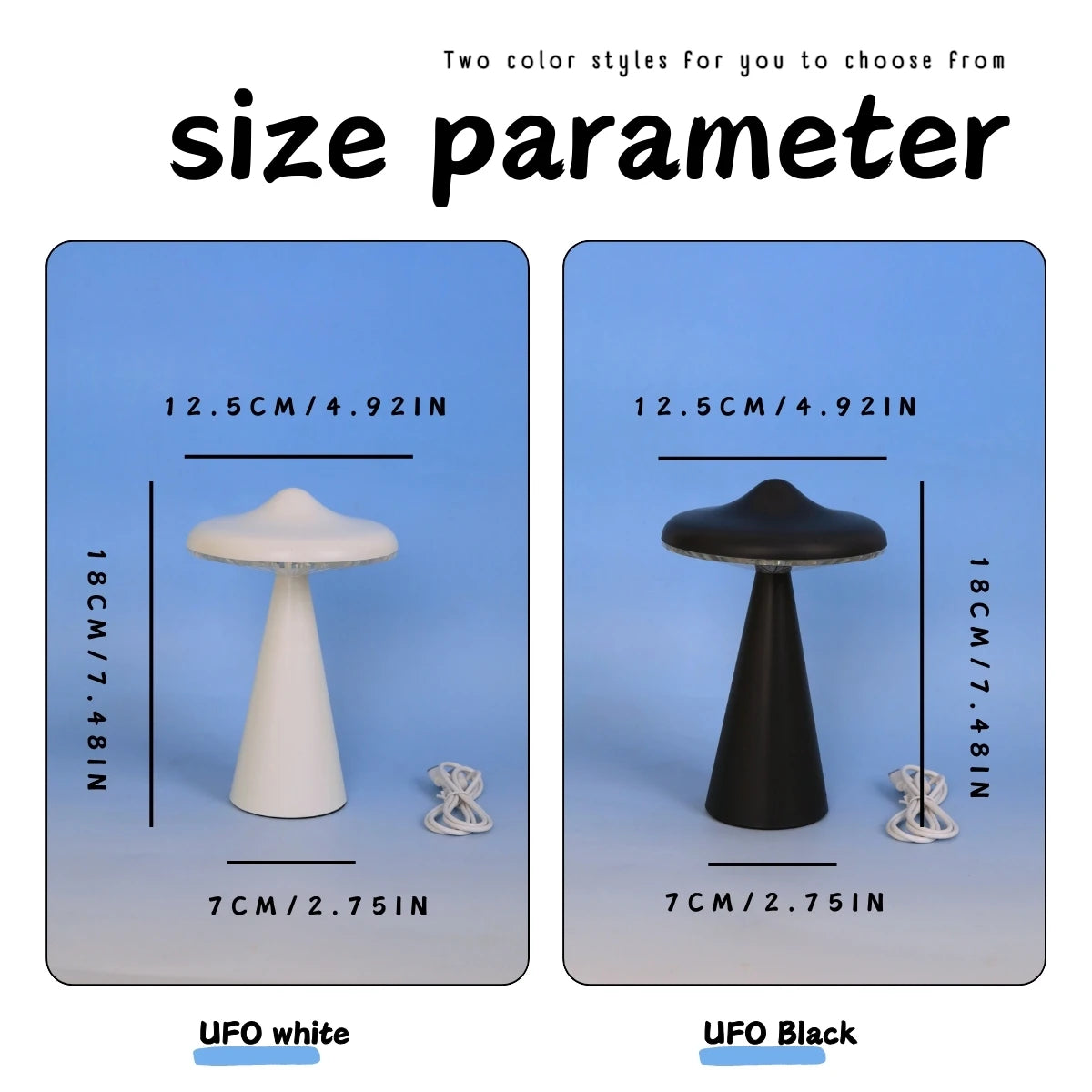 Novel UFO night light LED desk light USB charging