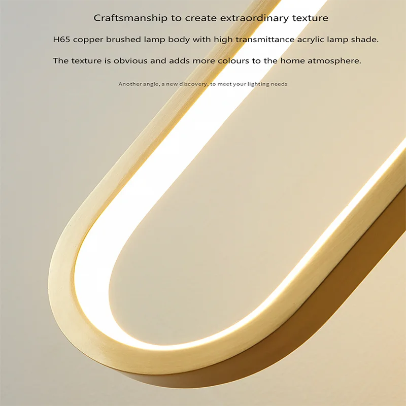 Modern Minimalist LED Pendant Light Chandelier For Bedroom