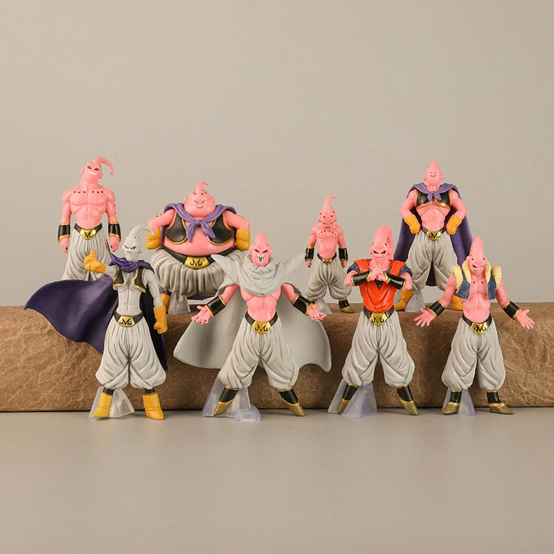 8Pcs/Set Dragon Ball Z Majin Buu Figure Toys DBZ Super Saiyan Action Figurine Anime Collection