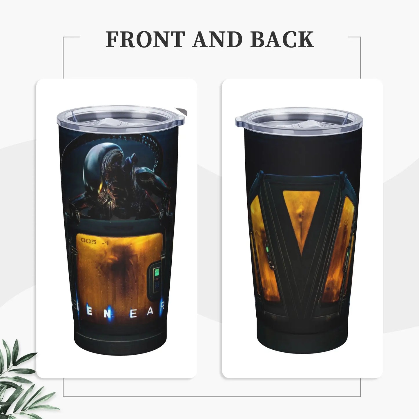 Stainless Steel Tumbler Aliens Earth Coffee Mug Heat Preservation