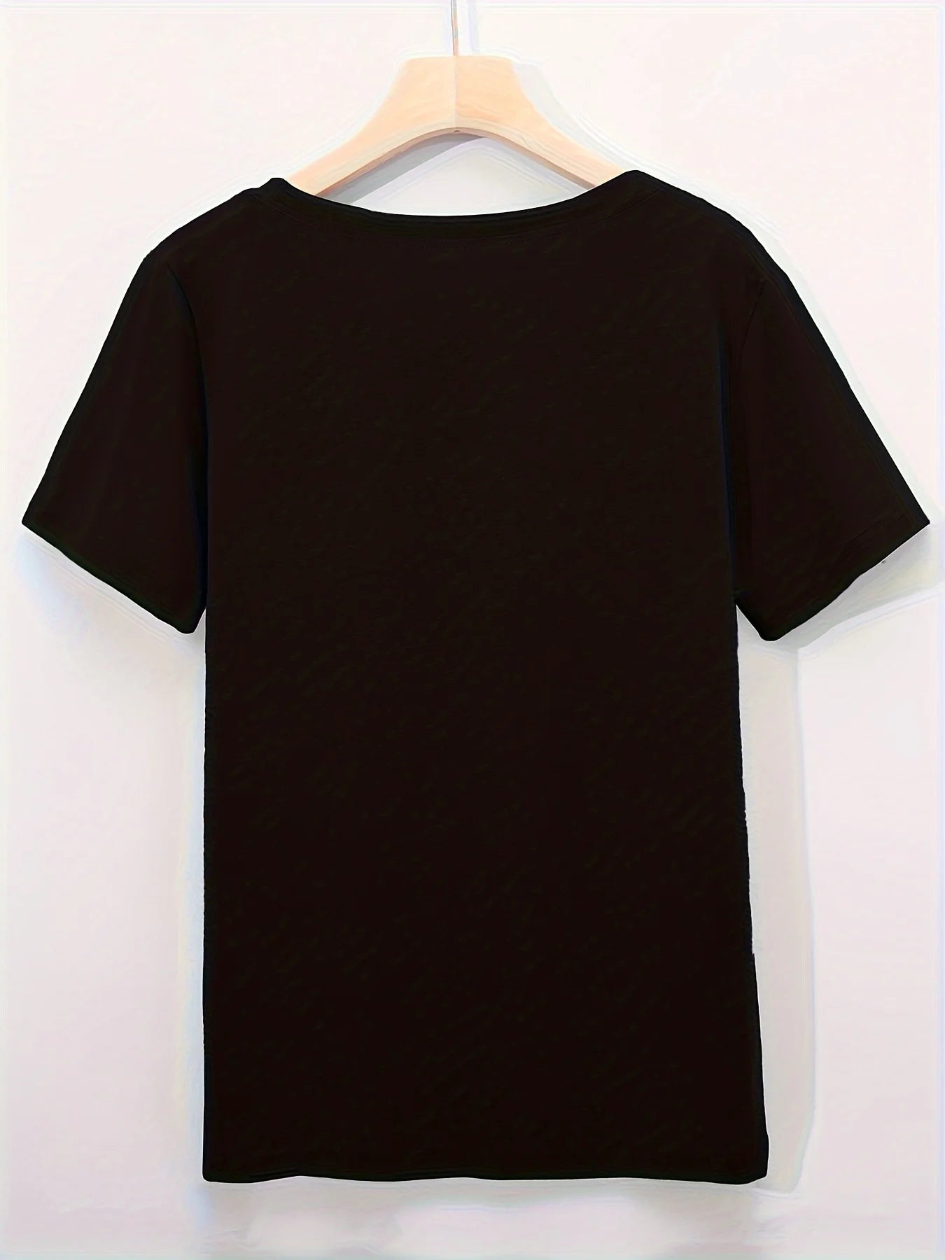 Cat & UFO Print Crew Neck T-Shirt