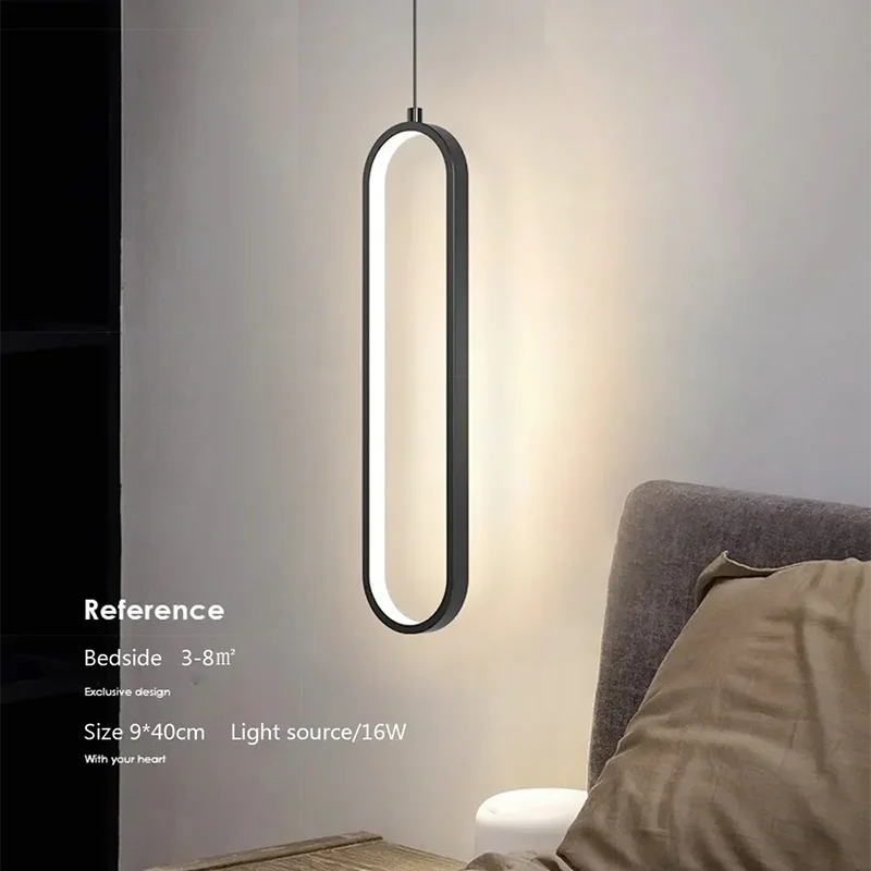 Modern Minimalist LED Pendant Light Chandelier For Bedroom