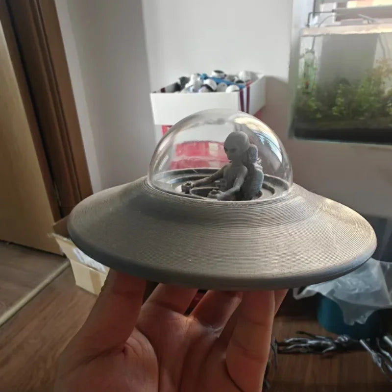 New Flying Saucer Alien 3d Action Figure Toys High Quality Toys Model 3d Printed