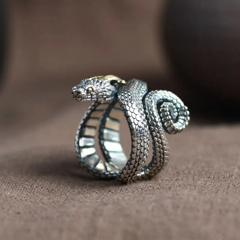 Vintage Snake Ring Adjustable Opening