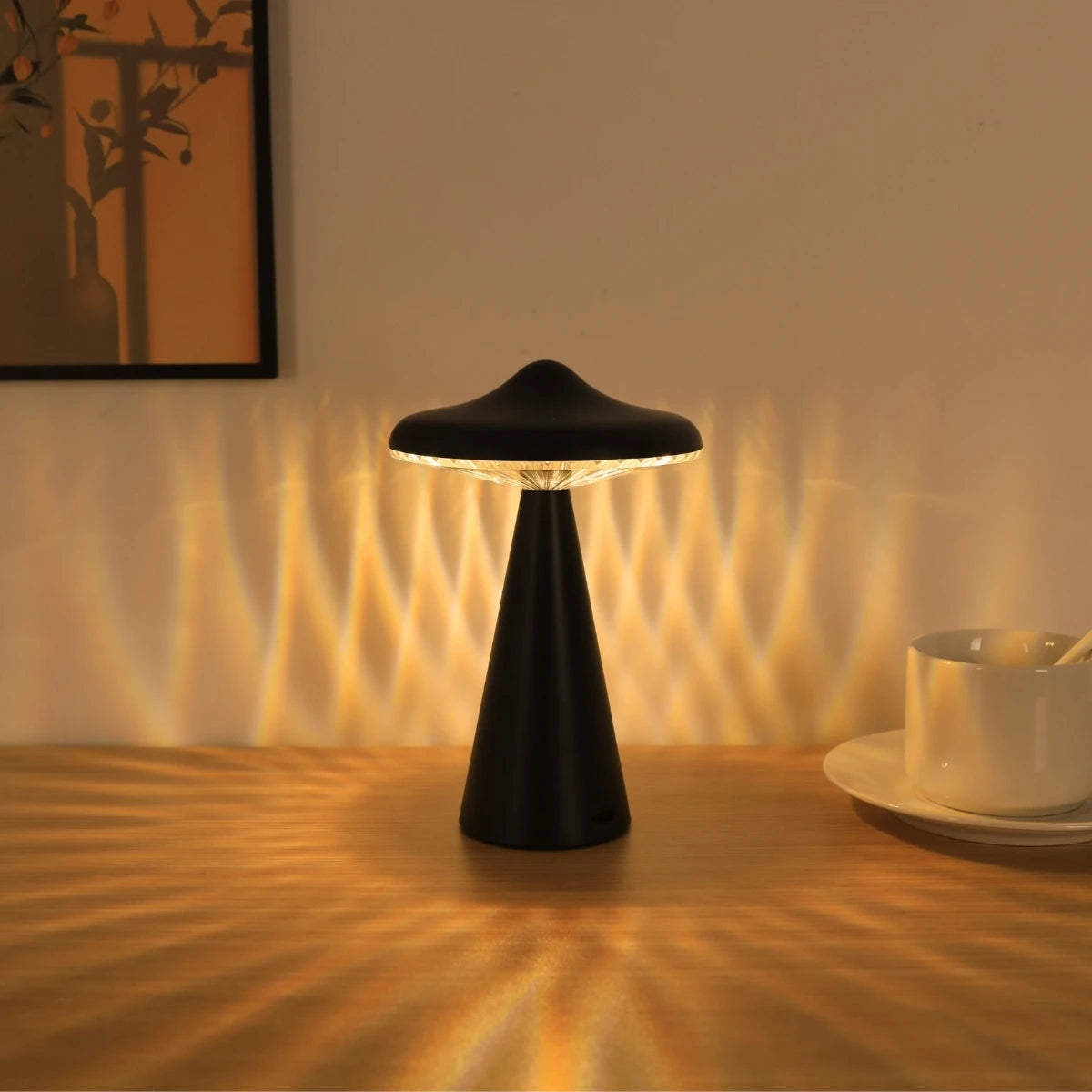 Novel UFO night light LED desk light USB charging