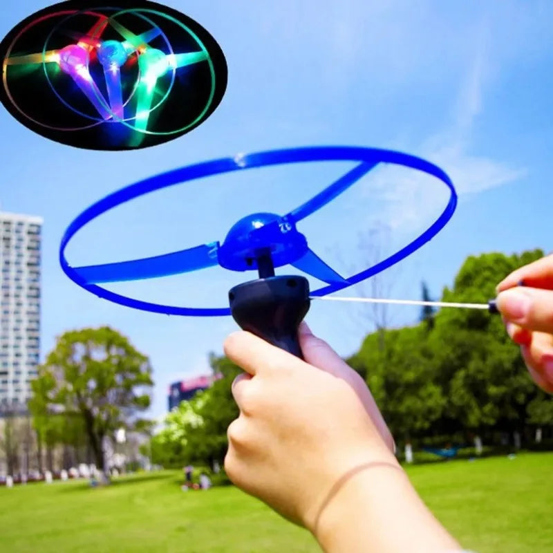 LED Lighting Flying Disc Propeller Helicopter Toys