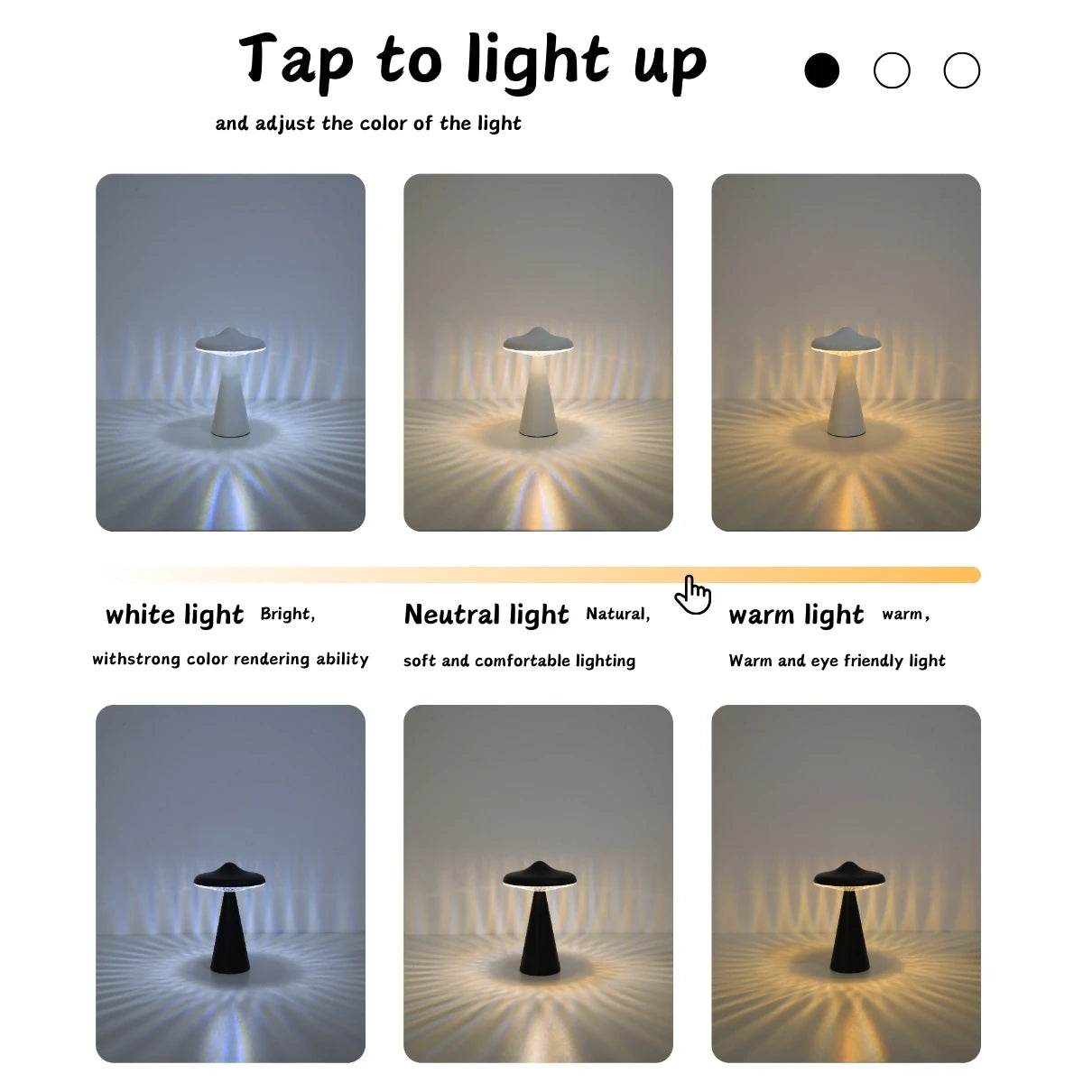 Novel UFO night light LED desk light USB charging