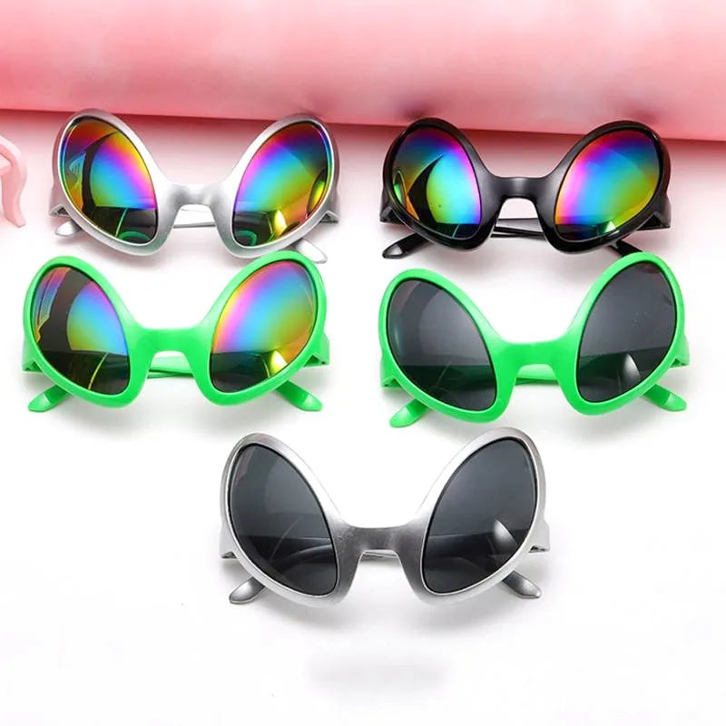 Funny Alien Glasses Men Woman Fashion Rainbow Lenses