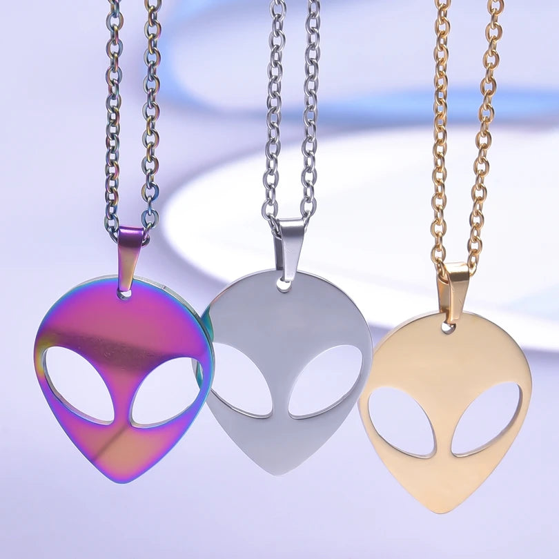 New Alien Pendant Chain Neck Decoration Necklace For Women/Men