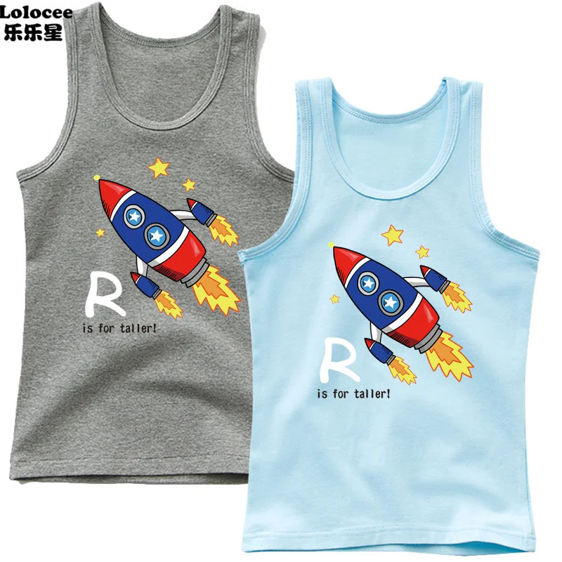 Funny Astronaut Graphic Print Tees O-Neck