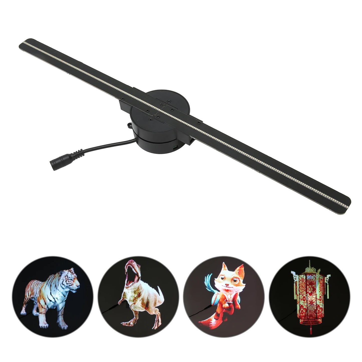 3D Hologram Fan 16.5in 2000x224 WiFi 3D Projector with 224 LED Light Beads for Business
