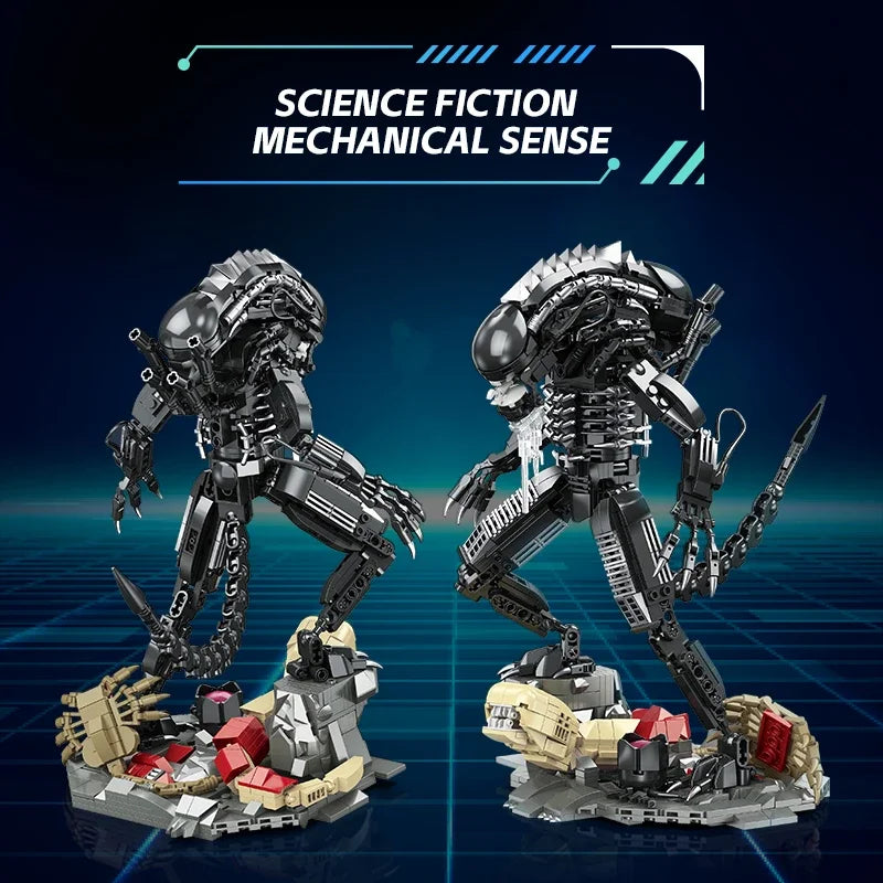 Alien Monster Building Blocks Classic Movie Robot Assemble Model 882PCS
