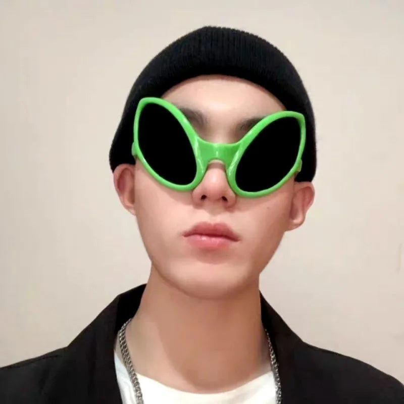 Funny Alien Glasses Men Woman Fashion Rainbow Lenses