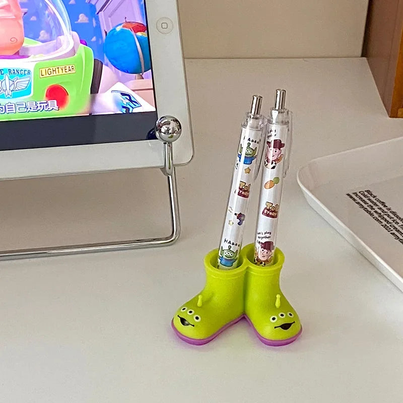 Disney Alien Toothbrush Holder Anime Creative Multifunctional Pen Holder Cartoon Desktop Decoration Bathroom Accessories Gift
