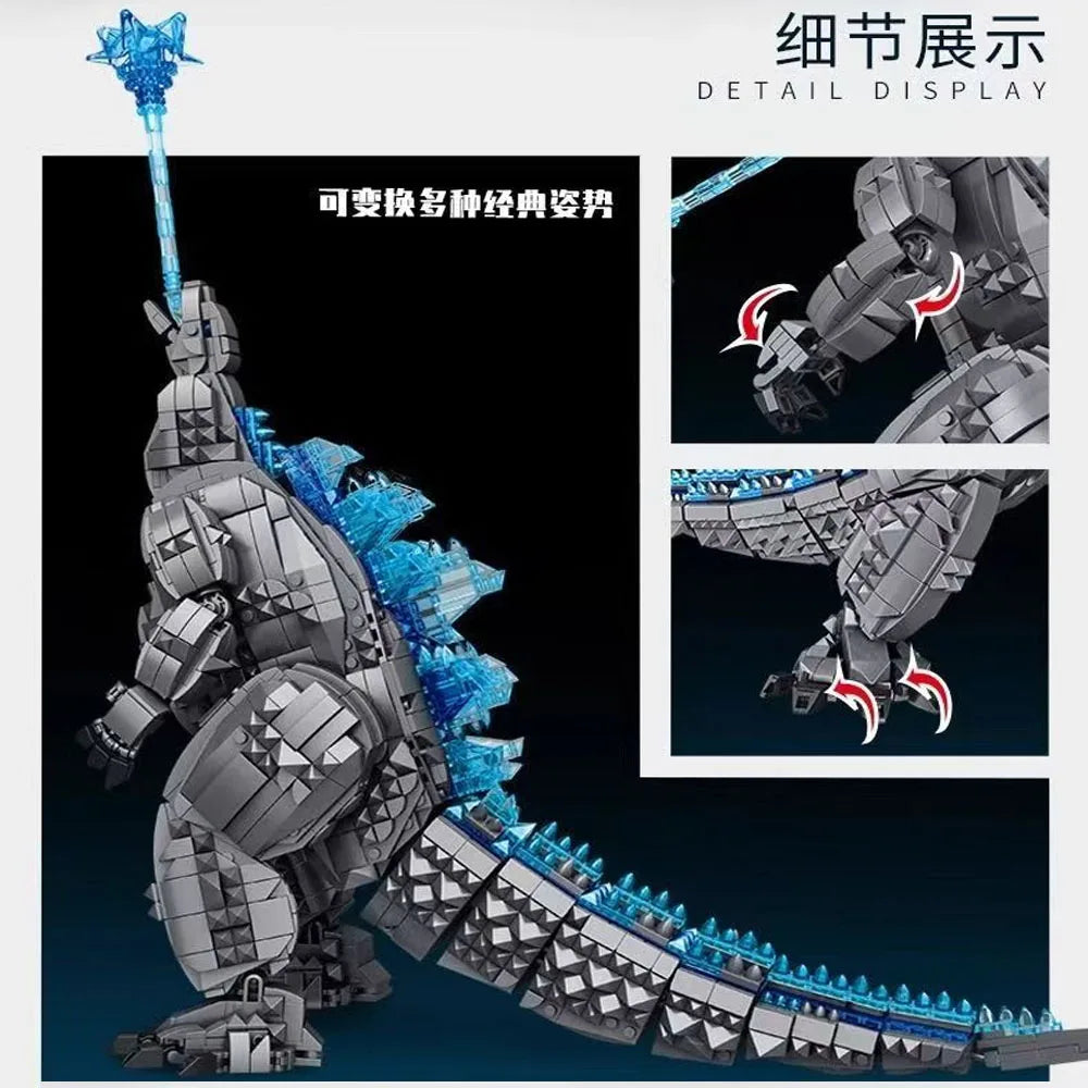 Monster dinosaur movie Series Building Block model 1284pcs