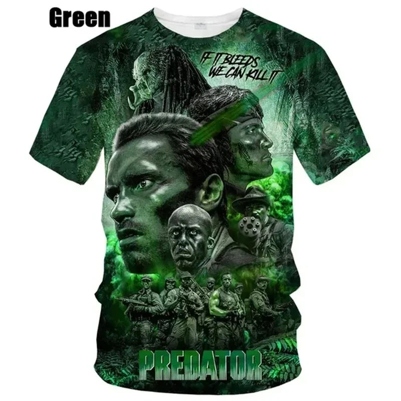 Predator 3D Graphic T-Shirt Men
