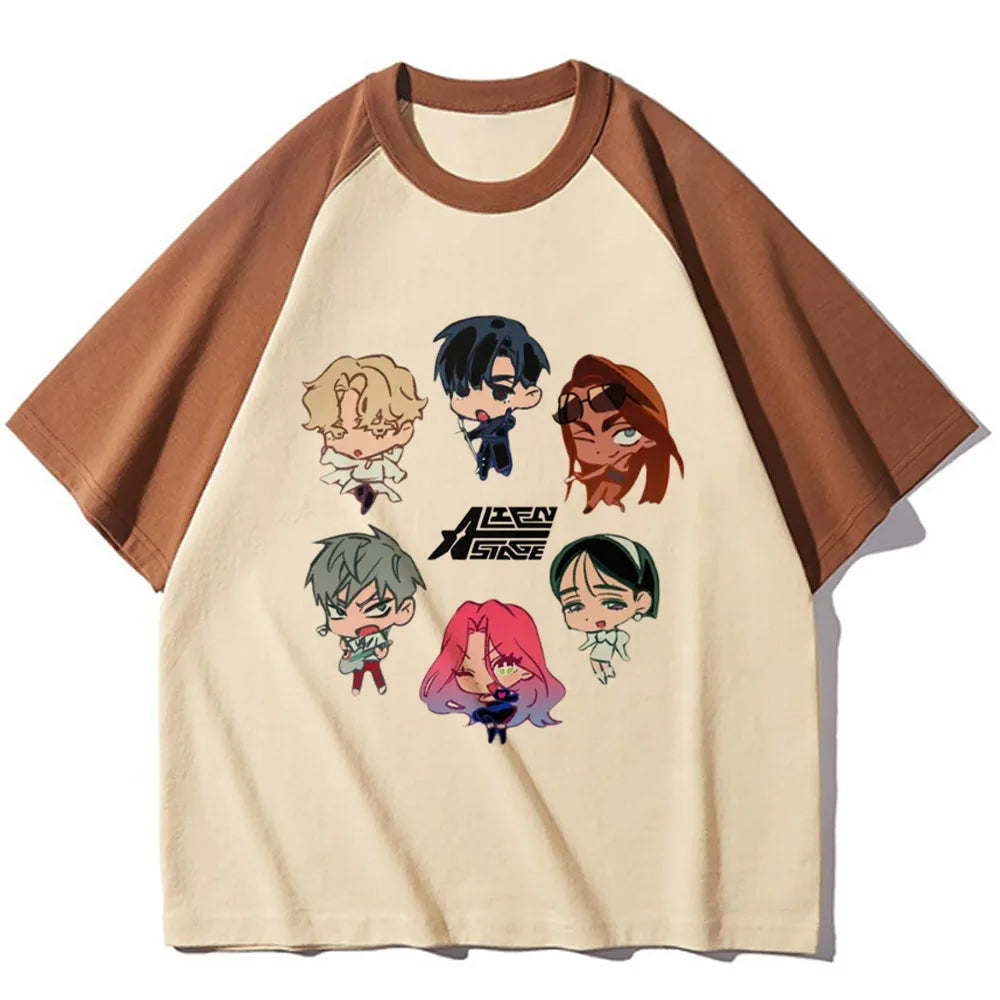 Alien Stage T Shirt Women Kawaii Cartoon Streetwear Y2k Harajuku Anime Japanese Manga T-shirt