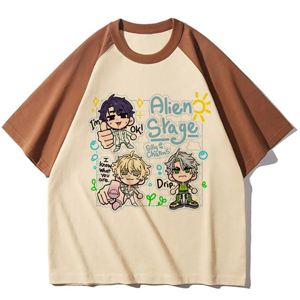 Alien Stage T Shirt Women Kawaii Cartoon Streetwear Y2k Harajuku Anime Japanese Manga T-shirt