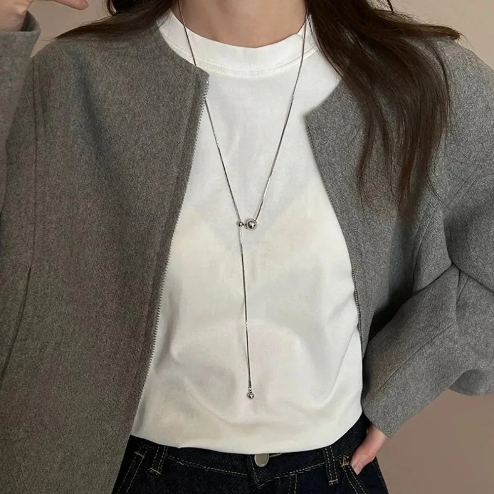 Retro Alien Irregular Baroque Pearl Pendant Necklace for Women