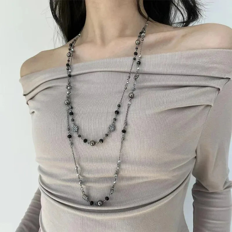 Retro Alien Irregular Baroque Pearl Pendant Necklace for Women