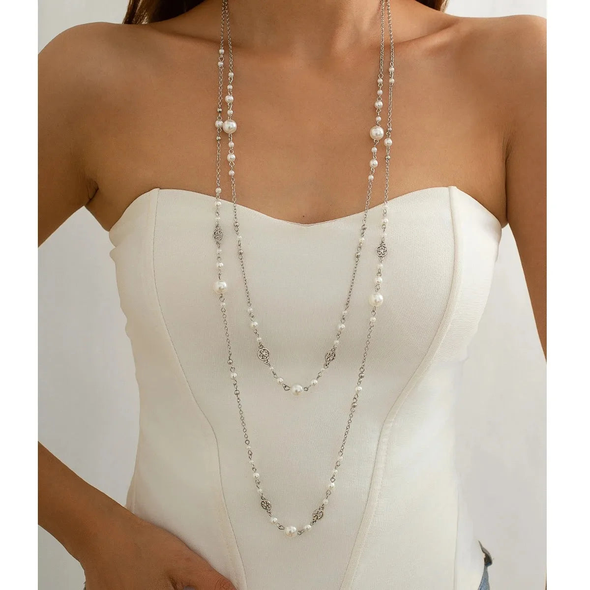 Retro Alien Irregular Baroque Pearl Pendant Necklace for Women