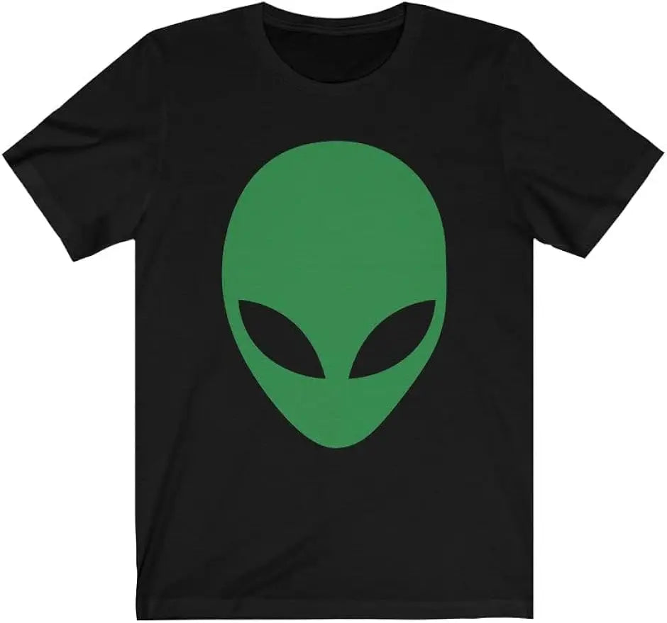 Alien Face UFO T-shirt Men C