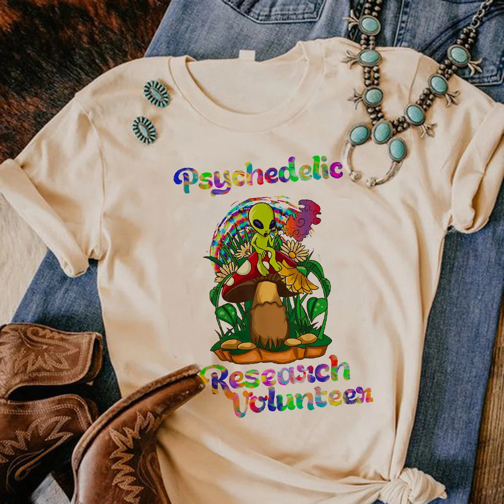 Magic Mushrooms Alien Psychedelic Shirt