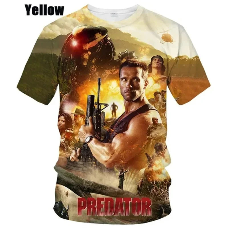 Predator 3D Graphic T-Shirt Men