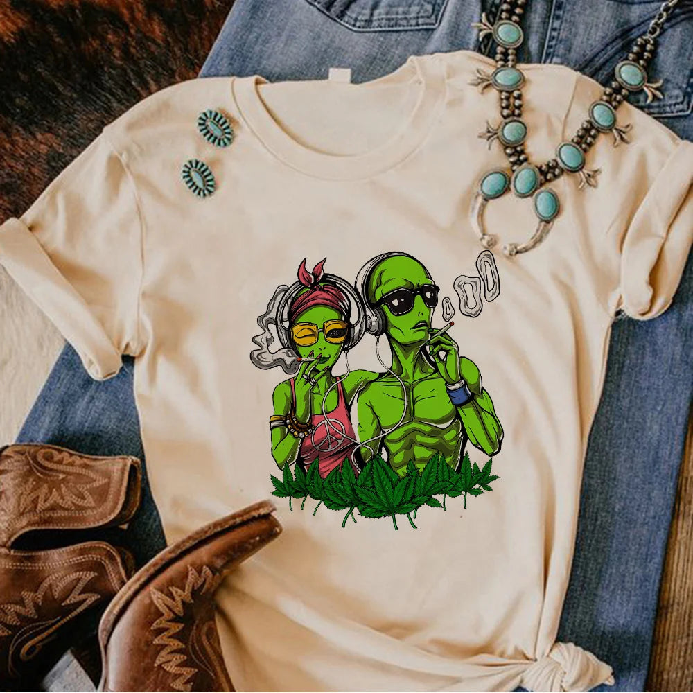 Magic Mushrooms Alien Psychedelic Shirt