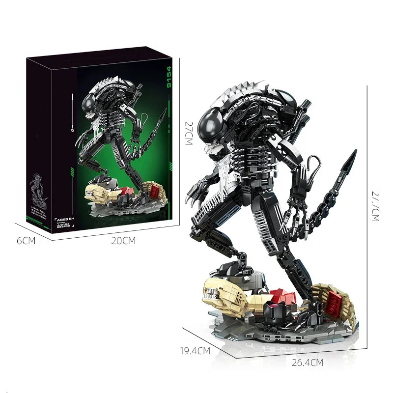 Alien Monster Building Blocks Classic Movie Robot Assemble Model 882PCS
