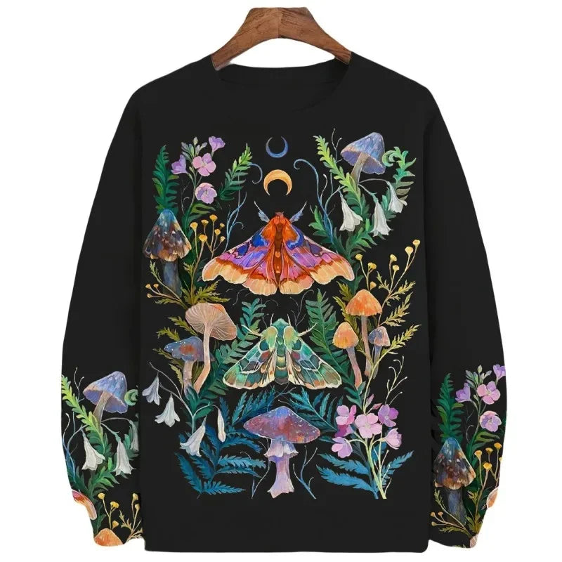 3D Printed Colorful Mushroom Hoodie For Men Women