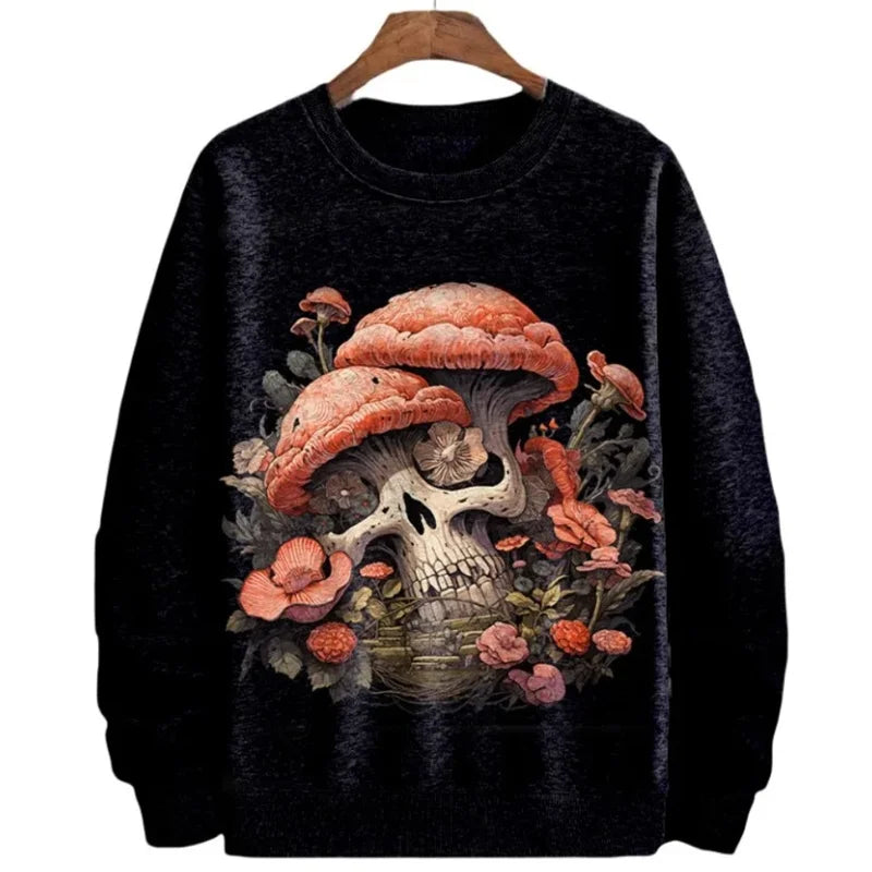 3D Printed Colorful Mushroom Hoodie For Men Women