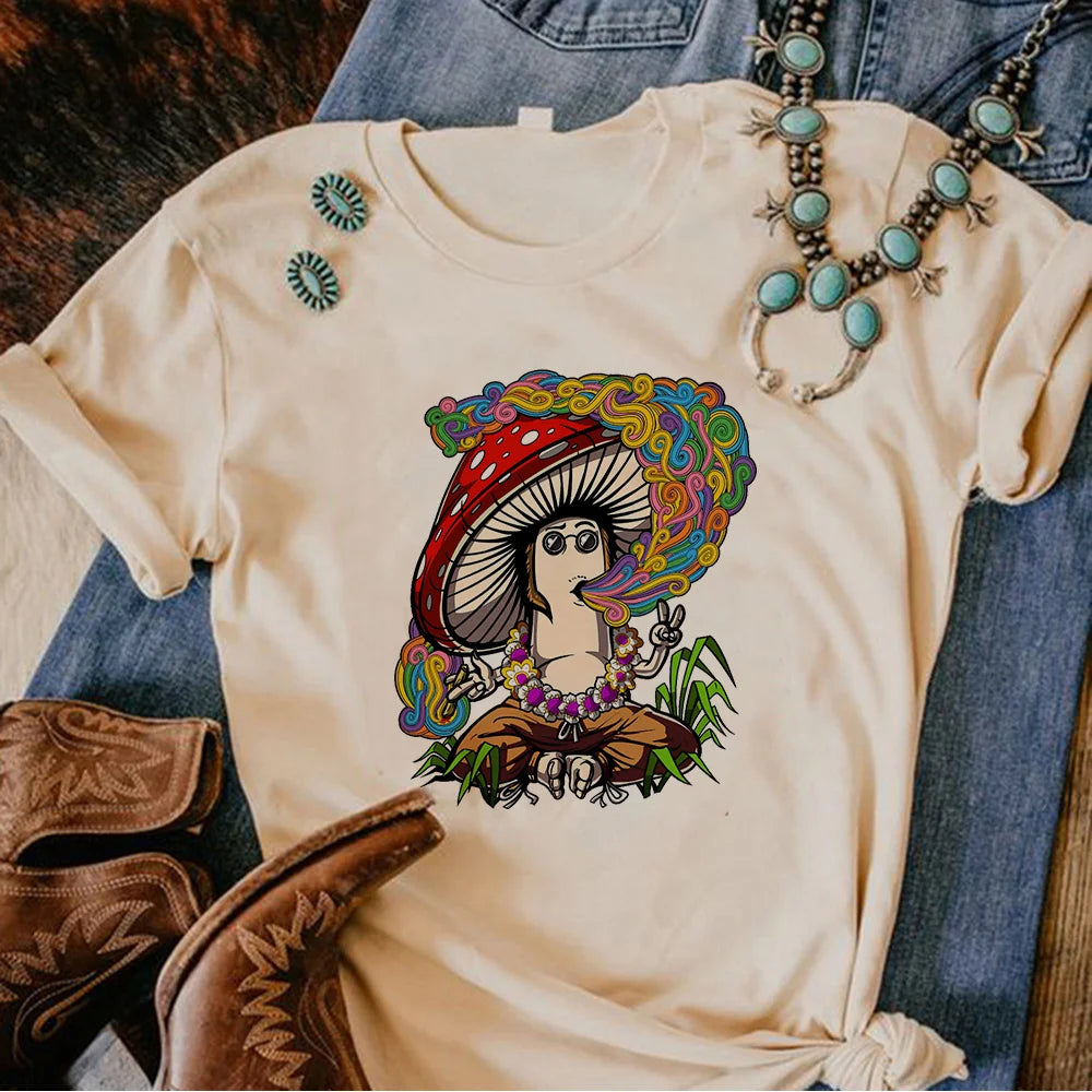 Magic Mushrooms Alien Psychedelic Shirt