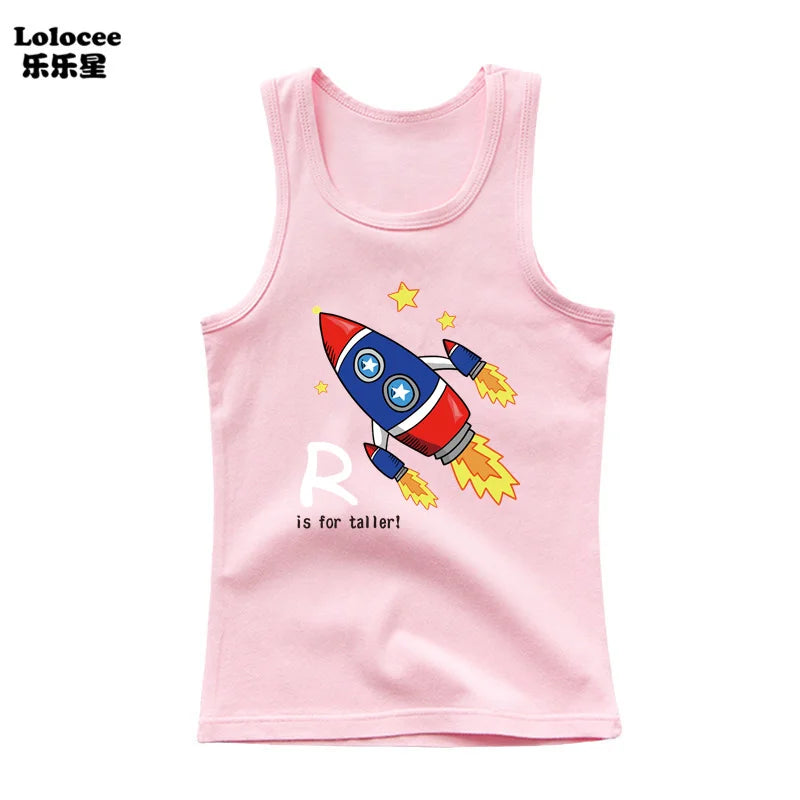 Funny Astronaut Graphic Print Tees O-Neck