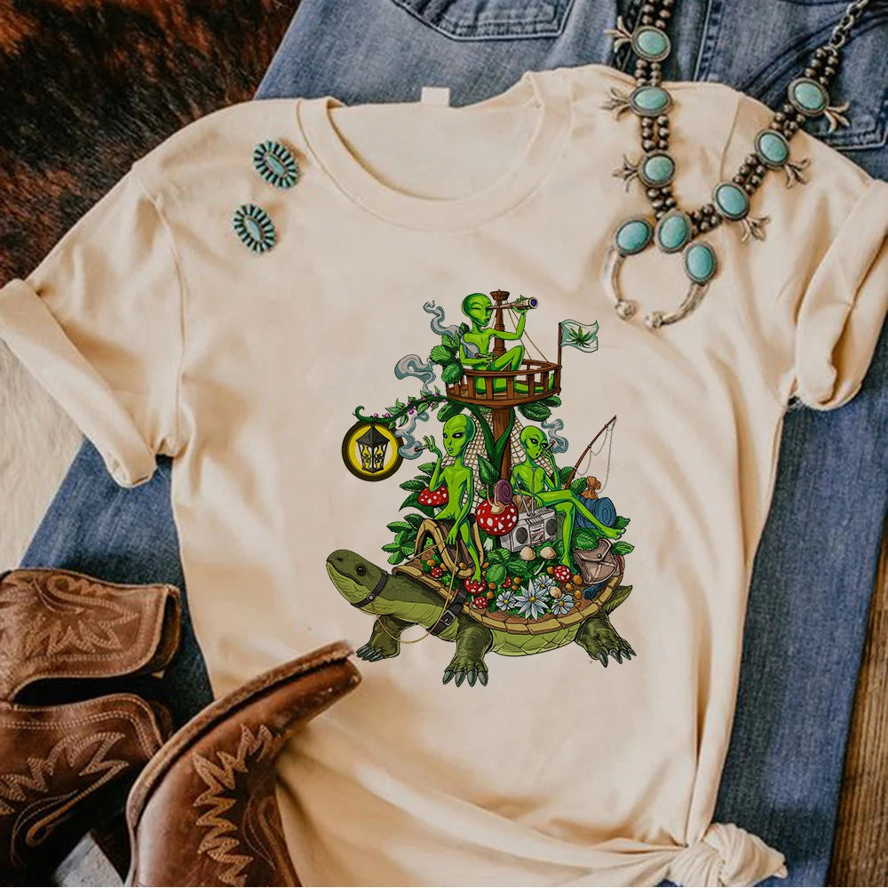 Magic Mushrooms Alien Psychedelic Shirt
