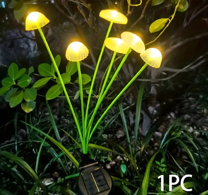 Solar Mushroom Garden Lights Dual Modes
