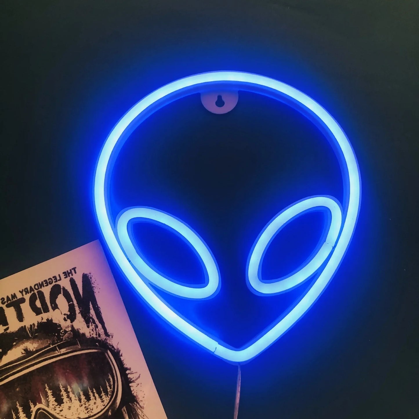 Green Alien LED Neon Night Lights Art Sign Game Room