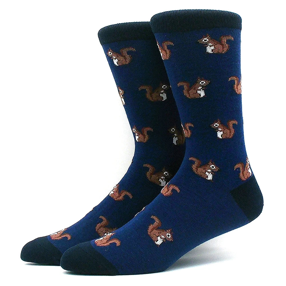 Cotton Happy Funny Socks Men Alien Planet