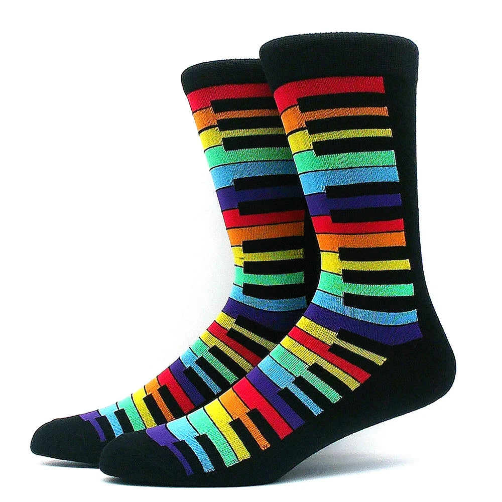 Cotton Happy Funny Socks Men Alien Planet