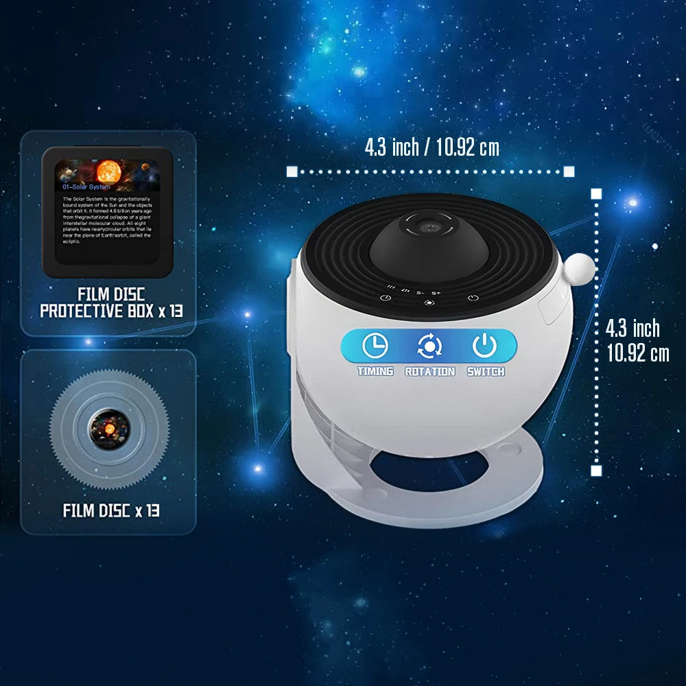 Galaxy Projector, Planetarium Star Projector Realistic Starry Sky Night Light for Kids Bedroom