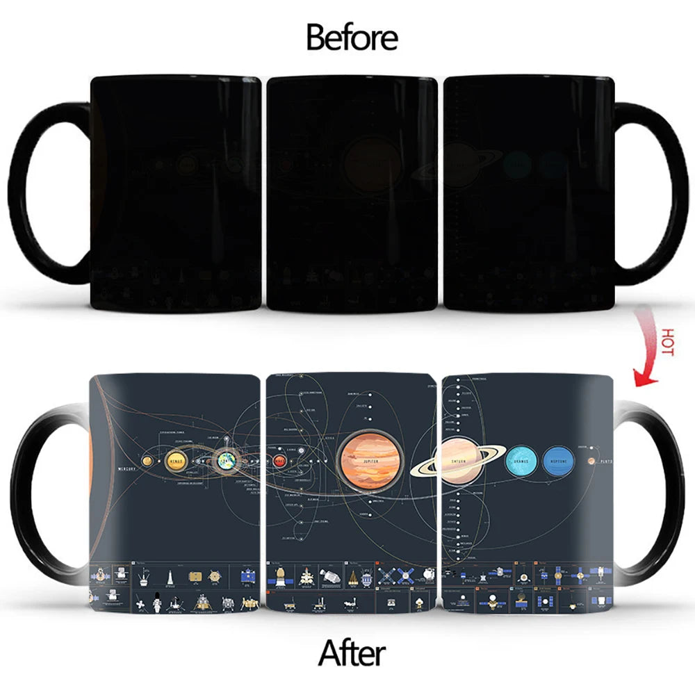 New Space Planet Heat Sensitive Mug Anime