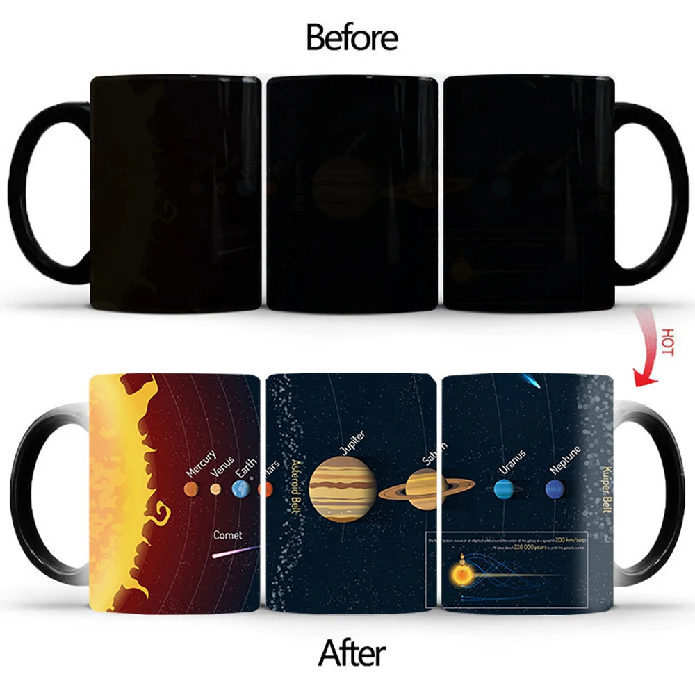 New Space Planet Heat Sensitive Mug Anime