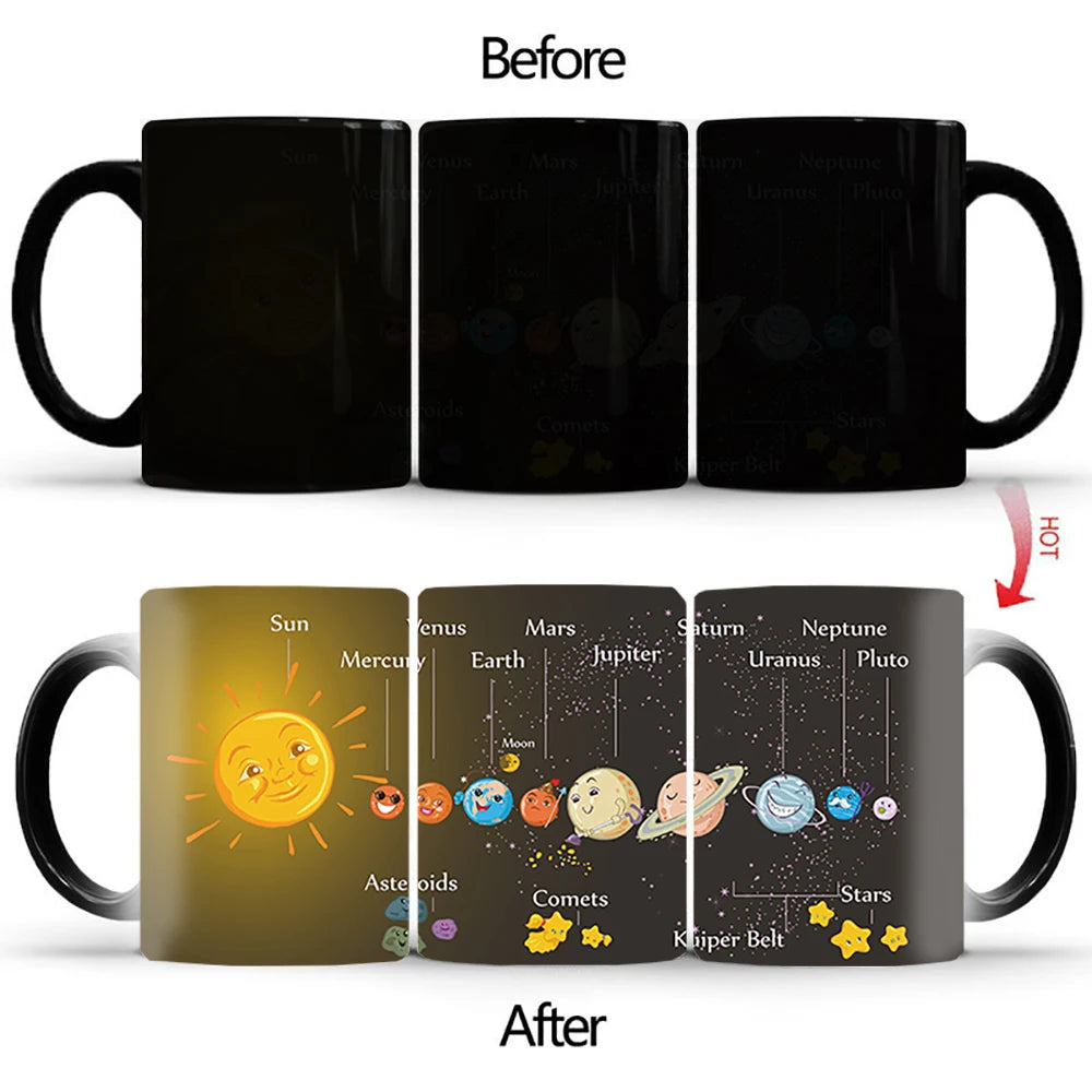 New Space Planet Heat Sensitive Mug Anime