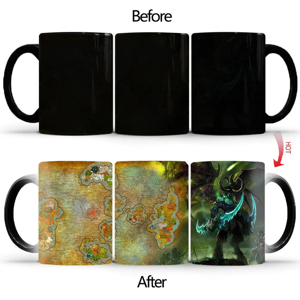 New Space Planet Heat Sensitive Mug Anime