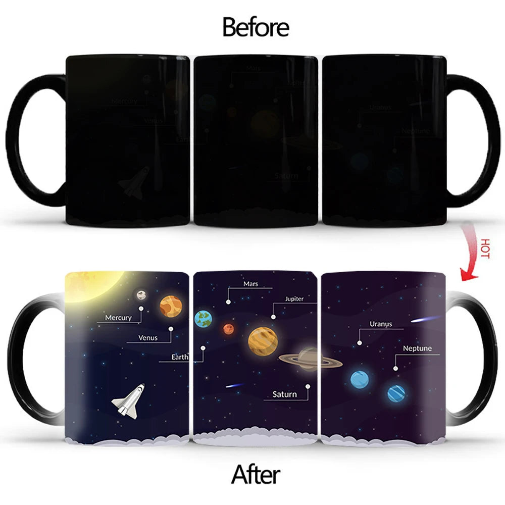 New Space Planet Heat Sensitive Mug Anime