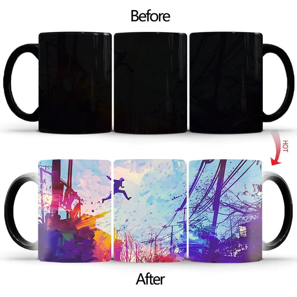 New Space Planet Heat Sensitive Mug Anime